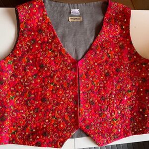 Handmade Vest with Iranian Fabric - Free Size
